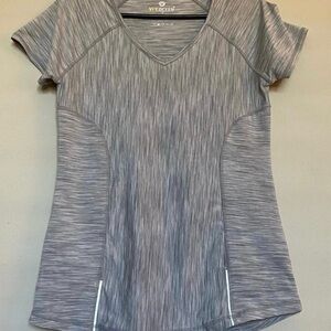 Velocity Gray Fitted Short Sleeve T-Shirt